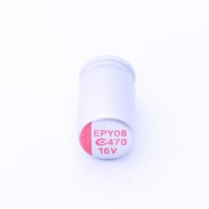 160AREP471M06A0E12P26 固态电容 470uF ±20% 16V 插件,D6.3xL10