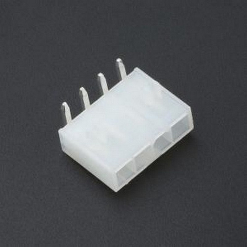 XD-5557-4AWD 线对板针座 1x4P 间距:4.2mm 弯插 弯插,P=4.2mm