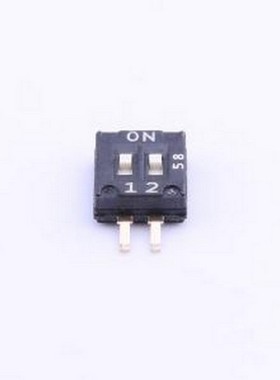 DHNF-02-V-T/R 拨码开关 2位 包含引脚总宽度8.1mm 贴片 SMD-4P,3