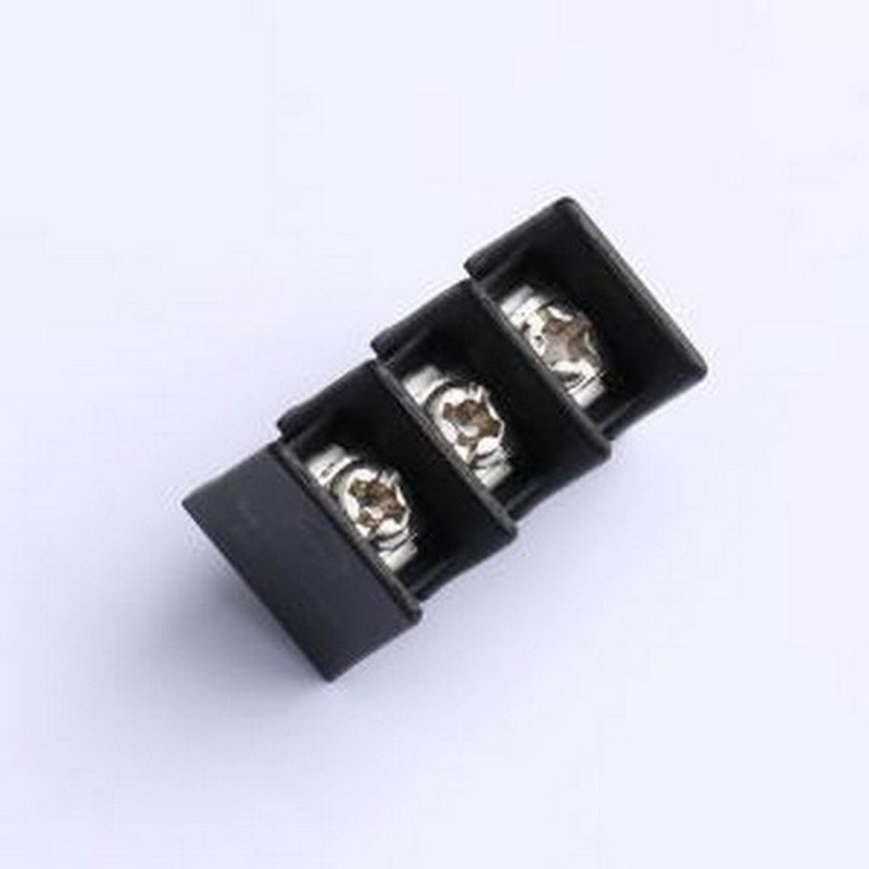 MX25C-7.62-03P-BK01-Cu-S-A 栅栏式接线端子 7.62mm 1x3P 直针