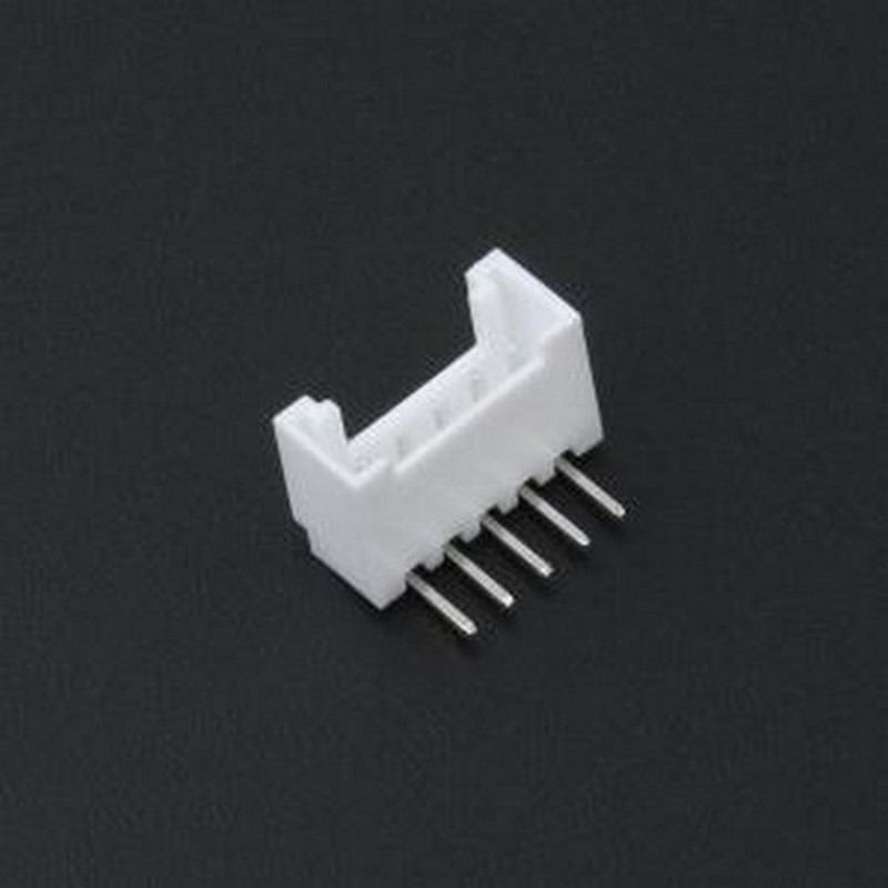 XY-HY2.0-5A21 线对板针座 1x5P 间距:2mm 弯插 弯插,P=2mm