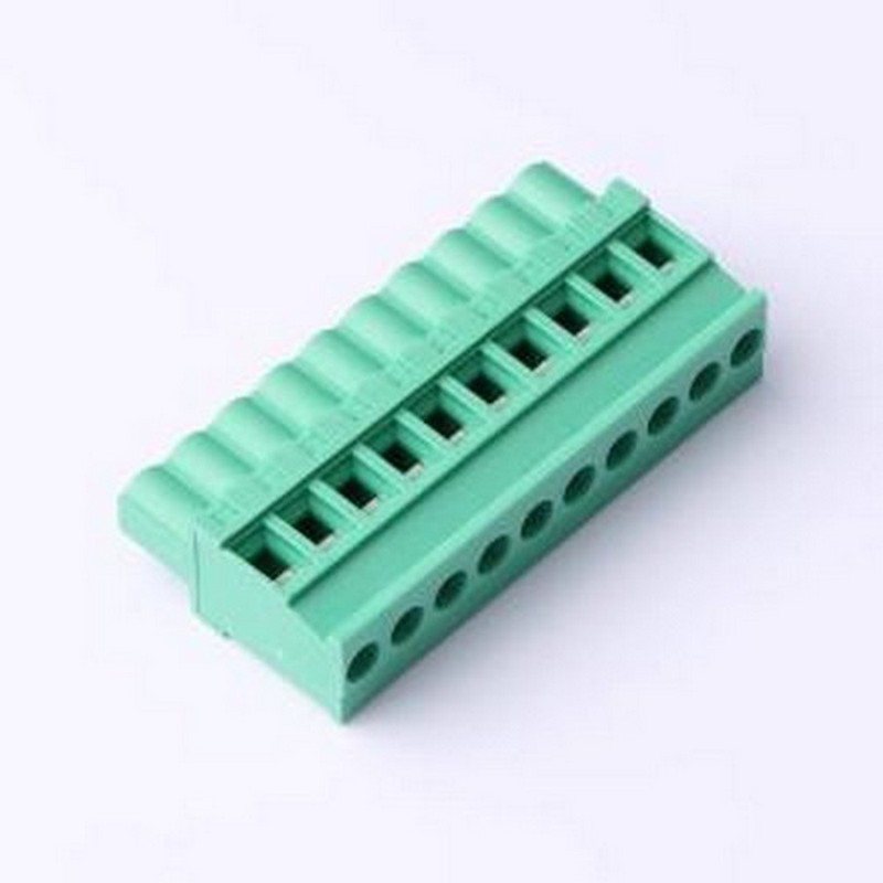 MX2EDGKB-5.08-10P-GN01-Cu-Y-A 插拔式接线端子 1x10P 5.08mm 排