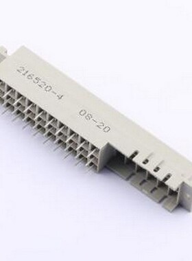 216520-4 板对板与背板连接器 间距:5.08mm 母 直插 插件,P=5.08m