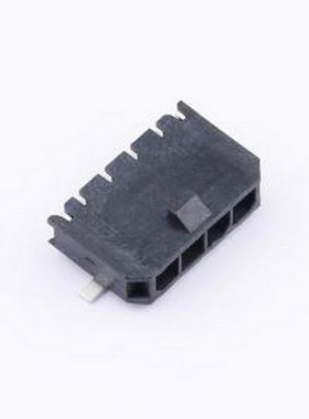 WT5557W-040R-0W 线对板针座 1x4P 间距:3mm 卧贴 SMD,P=3mm,卧贴