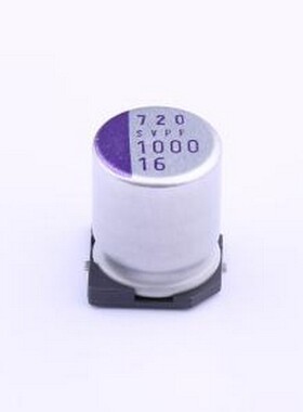 16SVPF1000M 固态电容 1000uF ±20% 16V SMD,D10xL12.6mm