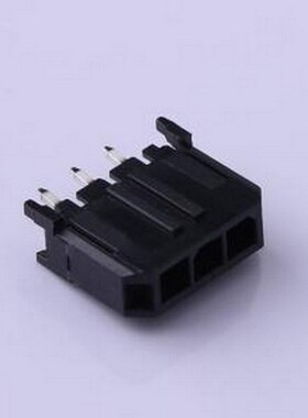 C3030WV-F-03P 线对板针座 1x3P 间距:3mm 直插 黑色 插件,P=3mm
