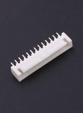 KH-A2504-13A 线对板针座 间距:2.54mm 1x13P 白色 插件,P=2.5mm