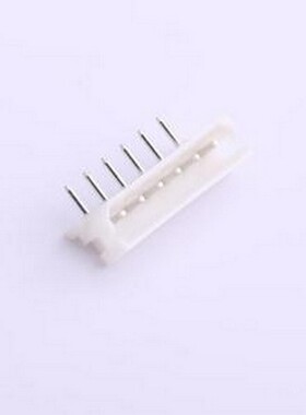 HX25015-6WA 线对板针座 1x6P 间距:2.5mm 弯插 白色 弯插,P=2.5m