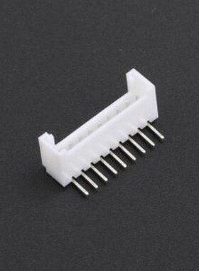 2.0-9P WZDK 线对板针座 1x9P 间距:2mm 弯插 系列:PH 白色 弯插,