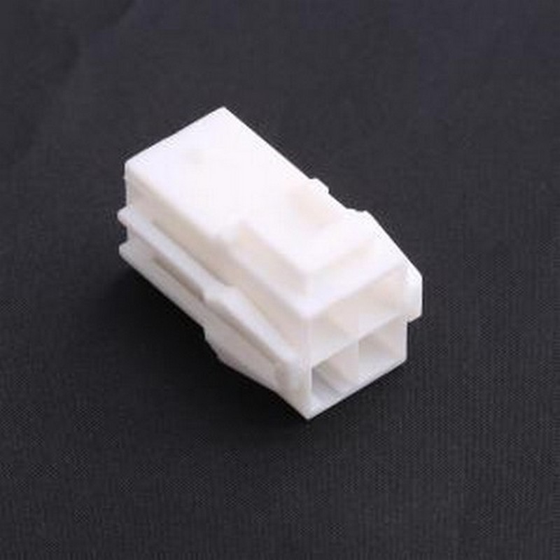 HX62008-4R 胶壳(线对板/线对线) 6.2mm 2x2P 白色 P=6.2mm