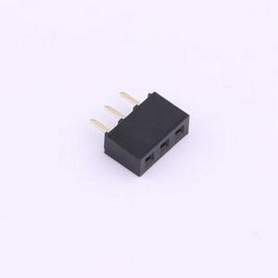 CSFA101-0302A001R1AC 排母 1x3P 间距:2mm 直插 插件,P=2mm