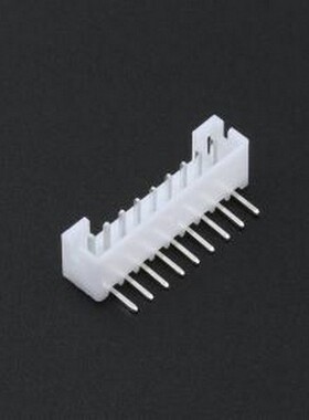 XD-PH-9AW 线对板针座 1x9P 间距:2mm 弯插 系列:PH 白色 弯插,P=
