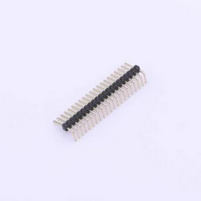 X1311WR-21J-C26D40 排针 1x21P 间距:1.27mm 方针 弯插,P=1.27mm