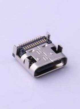 FUS605-FSBK6M USB连接器 USB3.1 C型 24触点 卧贴 母座 黑色 SMD