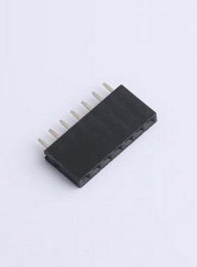 DS1023-1x7SF11 排母 1x7P 间距:2.54mm 直插 黑色 插件,P=2.54mm