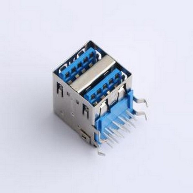 HC-USB3.0-L175-2X1-P USB连接器 Type-A 母 弯插 插件