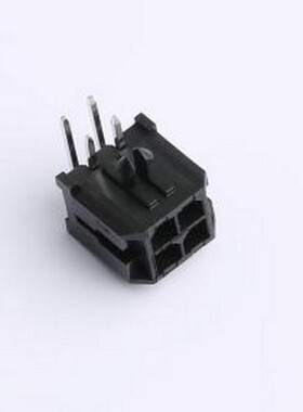 43045-4AWS 线对板针座 2x2P 间距:3mm 弯插 弯插,P=3mm