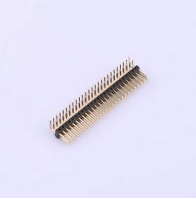 X1321WR-2x26J-C40D18 排针 2x26P 间距:1.27mm 方针 弯插,P=1.27