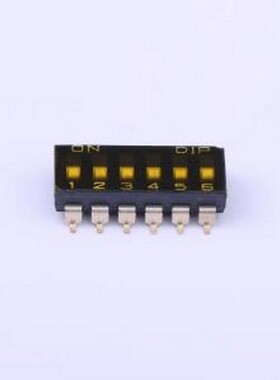 DMR-06-T-V-T/R 拨码开关 DMR-06-T-V-T/R SMD-12P,6.2x16.2mm