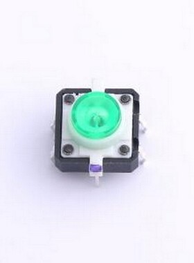 K6-1212A-04 轻触开关 带灯开关 绿色12.0mm*12.0mm 插件