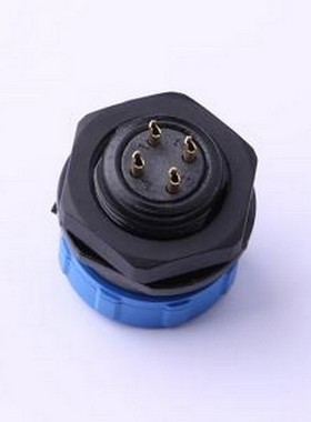 JH1712P-4P 圆形(线缆)连接器 后螺母插座JH1712P-4