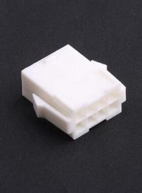 HX41406-8R 胶壳(线对板/线对线) 4.14mm 2x4P 白色 P=4.14mm