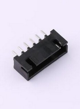 2.54-6P ZZ-H 线对板针座 1x6P 间距：2.54mm 插件,P=2.54mm