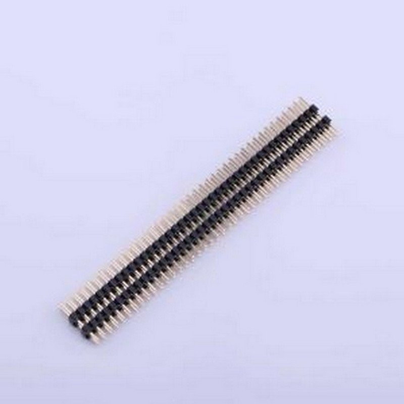 X4622WV-2X40I-C40D28-E60 排针 2x40P 间距:2mm 方针 插件,P=2mm