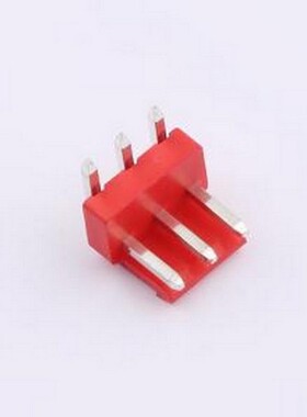 WF-1B396A3P-R 线对板针座 间距2.0mm 弯插 红色 1x3P 弯插,P=3.9