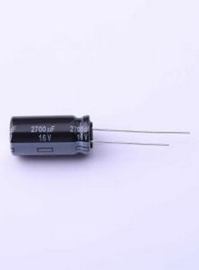 EEUFR1C272 直插铝电解电容 2700uF ±20% 16V 插件,D12.5xL25mm