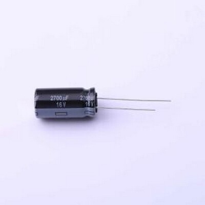 EEUFR1C272 直插铝电解电容 2700uF ±20% 16V 插件,D12.5xL25mm