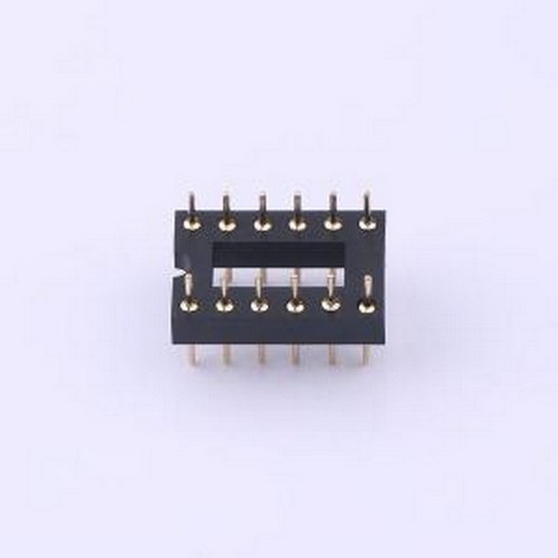 IC254V-12-12-1000A IC/晶体管插座 间距2.54mm P数:12P 圆孔 DIP