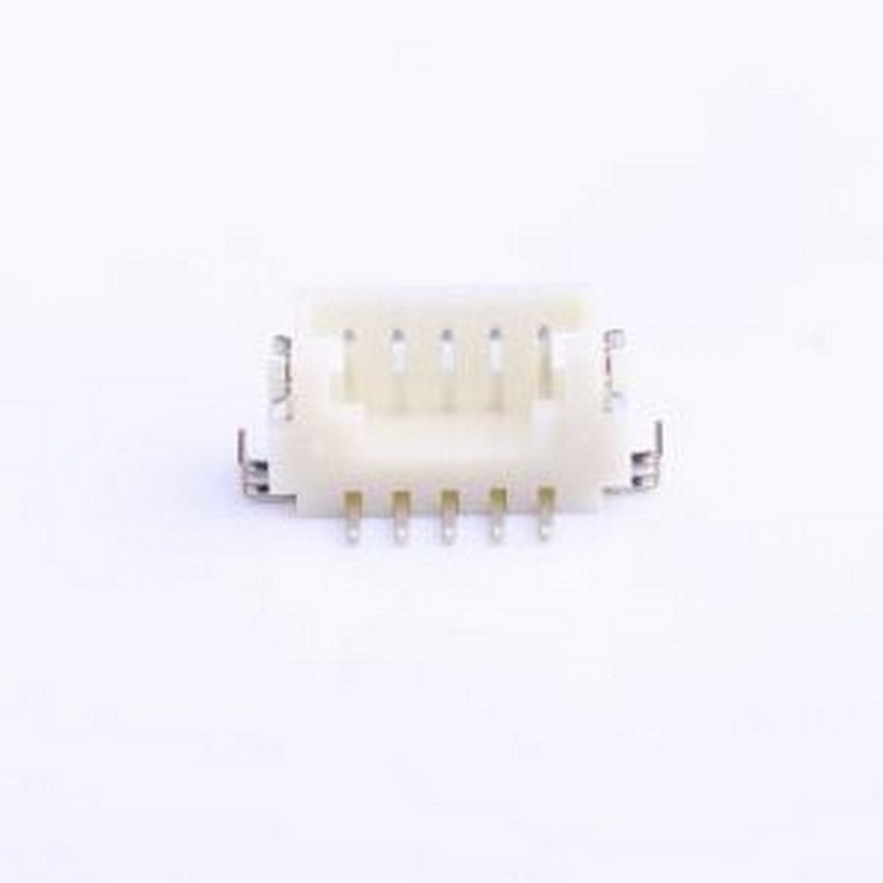 DF13C-5P-1.25V(21) 线对板针座 1x5P 间距:1.25mm 立贴 SMD,P=1.
