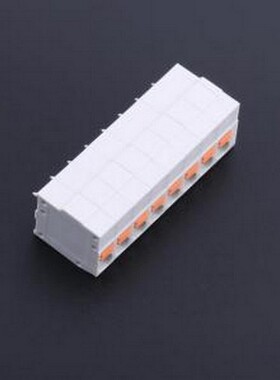 KF239-5.08-8P 弹簧式接线端子 1x8P 5.08mm 每排P数:8 排数:1 插