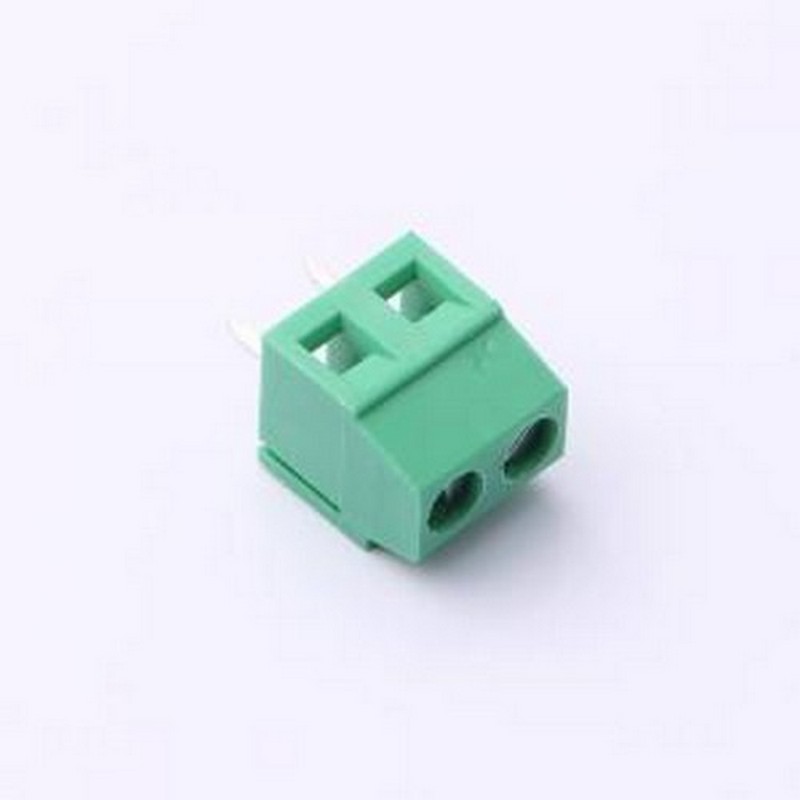 MX128L-3.81-02P-GN01-Cu-Y-A 螺钉式接线端子 1x2P 3.81mm 直插
