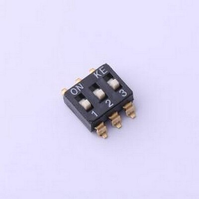 DSIC03LSGET 拨码开关 3位 2.54mm脚距IC型 KE拨码开关 拨动开关