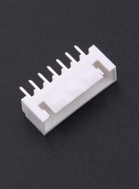 KH-A2504-07A 线对板针座 间距:2.54mm 1x7P 白色 插件,P=2.5mm