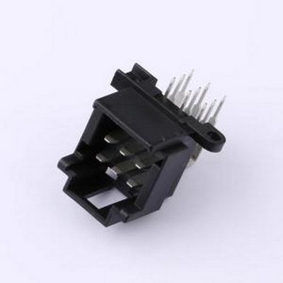 K966140WR-3x03-PTSW 线对板针座 3x3P 间距:5mm 弯插 插件,P=5mm