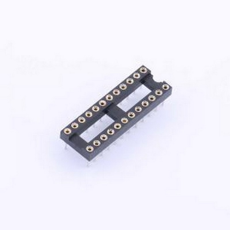 IC254V-12-24-0743 IC/晶体管插座 间距2.54mm P数:24P 圆孔 DIP-