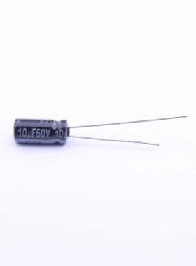 EEUFR1H100 直插铝电解电容 10uF ±20% 50V 插件,D5xL11mm