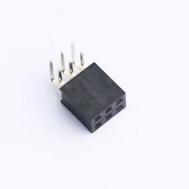 HC-PM254-8.5H-2x3PW 排母 间距2.54mm 2x3Pin 弯插 PC3.0 PB12.7