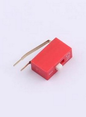 DA-01-R 拨码开关 拨码开关2.54mm间距,弯脚90度侧插 红色 1PIN/