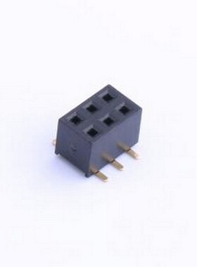 X4621FVS-2x03-C43D65 排母 间距:2mm 2x3P 立贴 SMD,P=2mm