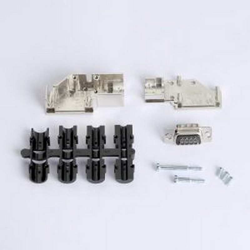 MHDCMR9-DB9P-K 连接器外壳 DSUB金属外壳90度侧出线9PIN配冲针公