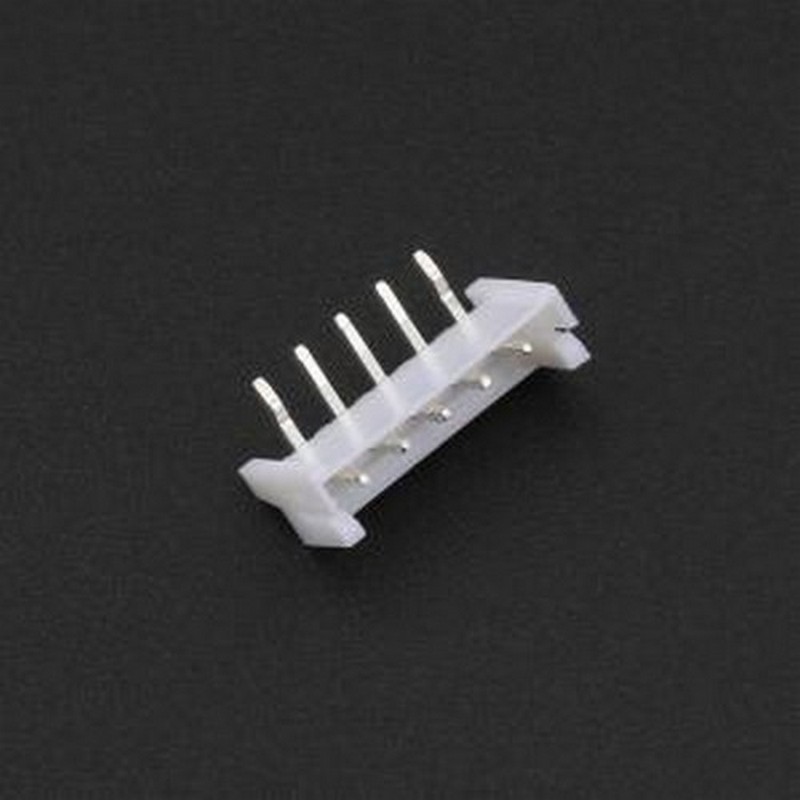 EH-5AWD 线对板针座 1x5P 间距:2.5mm 弯插 弯插,P=2.5mm