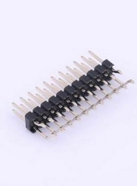 PZ254-2-11-WS 排针 2x11P 间距:2.54mm 方针 卧贴 黑色 SMD,P=2.