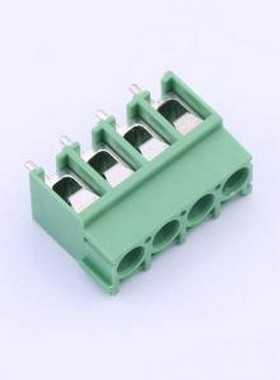 DB302-5.0-4P-GN-S 螺钉式接线端子 1x4P 5mm 直插 排数:1 每排P