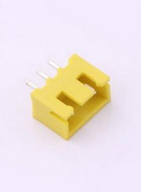 WF-1A254A3P-Y 线对板针座 间距2.54mm 直插 黄色 1x3P 插件,P=2.