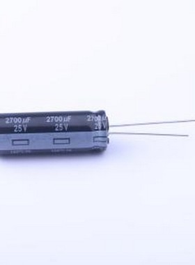 EEUFR1E272L 直插铝电解电容 2700uF ±20% 25V 插件,D12.5xL35mm