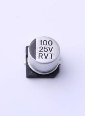 RVT1E101M0806 贴片型铝电解电容 100uF ±20% 25V SMD,D8xL6.5mm